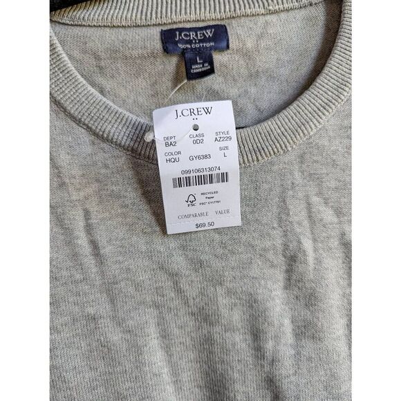 Banana Republic Factory Gray crew neck pull over sweater Large - Picture 2 of 2